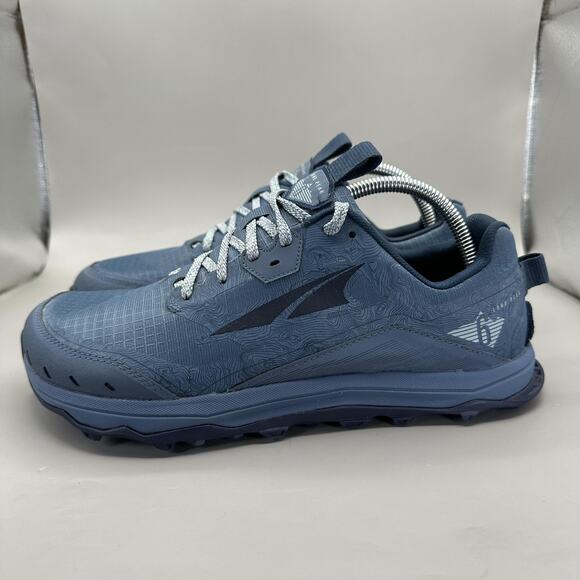 Altra Lone Peak 6 Shoes Womens Size 10 Blue Trail Running MaxTrac Zero Drop - Picture 2 of 10